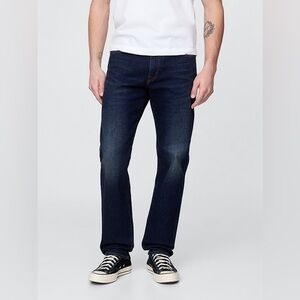 Gap Navy Blue Straight Rinse Denim Men’s Jeans 36x32